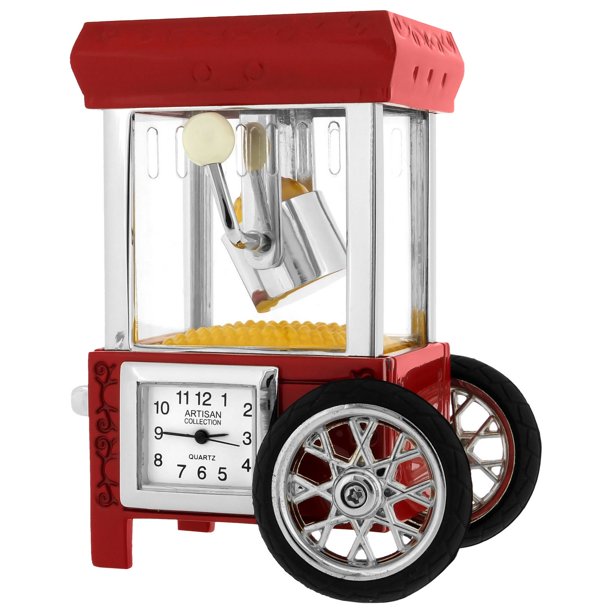 Horloge Miniature de Collection ‘Chariot de Popcorn’
