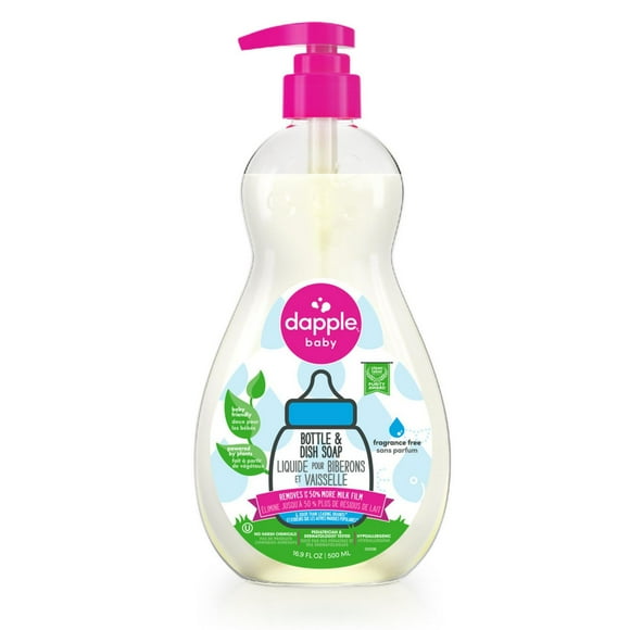 Dapple Baby® Dish Liquid Fragrance Free- 500ml, pure. Clean. Effective.