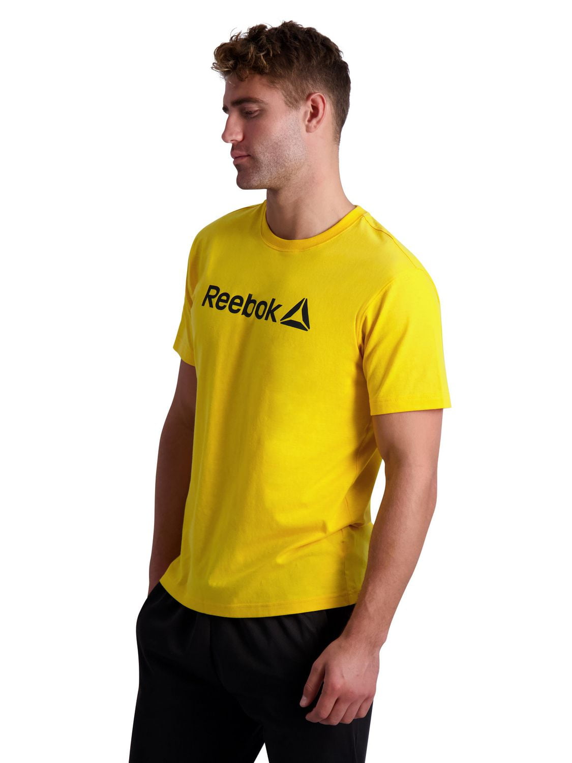 Reebok Men's Wordmark Graphic Short Sleeve Tee