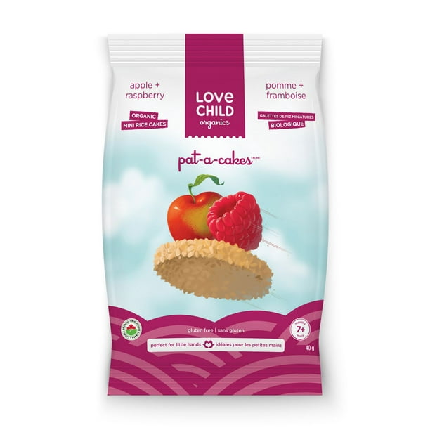 Love Child Organics Pat-A-Cakes  Pomme & Framboise