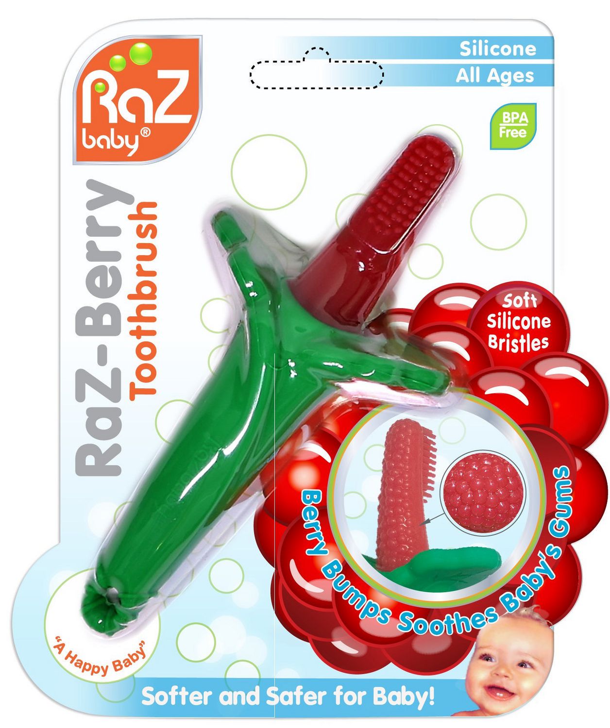 razbaby silicone toothbrush