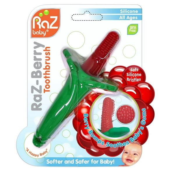RaZbaby RaZ-Berry Silicone Toothbrush