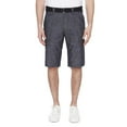 thumbnail image 1 of Dark Black Men's Belted Cargo Capri Short -Black, 1 of 6