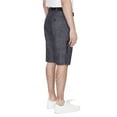 thumbnail image 2 of Dark Black Men's Belted Cargo Capri Short -Black, 2 of 6