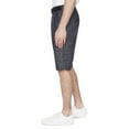 thumbnail image 4 of Dark Black Men's Belted Cargo Capri Short -Black, 4 of 6