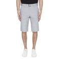 thumbnail image 1 of Dark Black Men's Belted Cargo Capri Short - Silver, 1 of 6