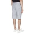 thumbnail image 2 of Dark Black Men's Belted Cargo Capri Short - Silver, 2 of 6