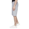 thumbnail image 4 of Dark Black Men's Belted Cargo Capri Short - Silver, 4 of 6