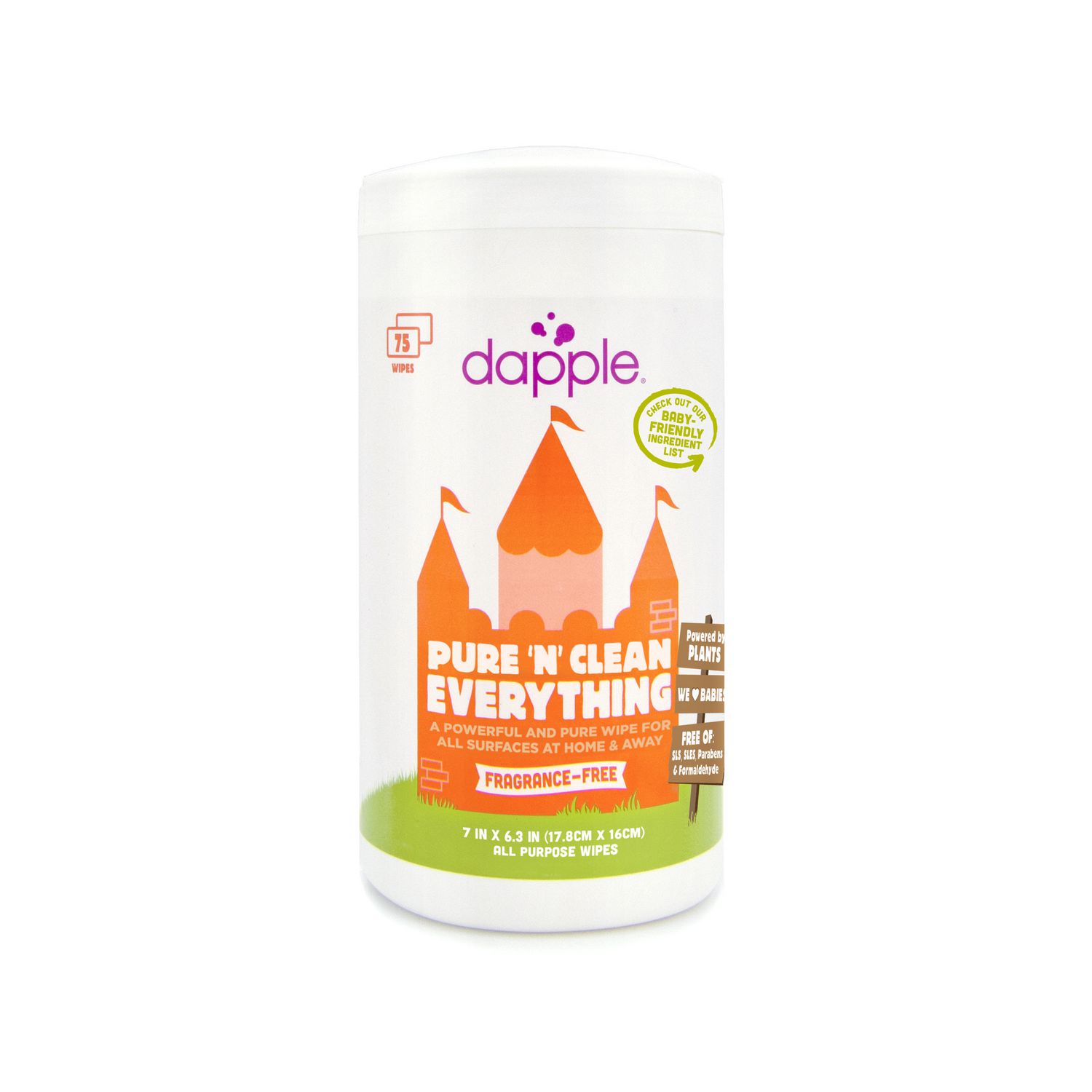 Dapple Baby Pure 'n' Clean AllPurpose Fragrance Free Wipes Walmart