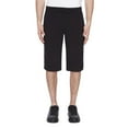 thumbnail image 1 of Dark Black Men's Pull on Cargo Capri Short - Black, 1 of 3