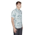 thumbnail image 2 of Dark Black Men's Short-Sleeve Patterned Button-Down Shirt, 2 of 6