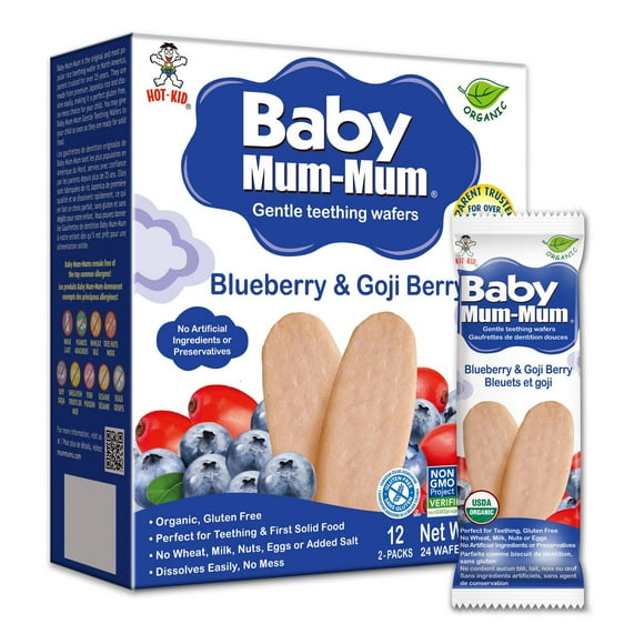 bébés à saveur de bleuets et goji 24 biscottes, 50 g