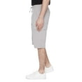thumbnail image 4 of Dark Black Men's Pull on Cargo Capri Short - Cream, 4 of 6