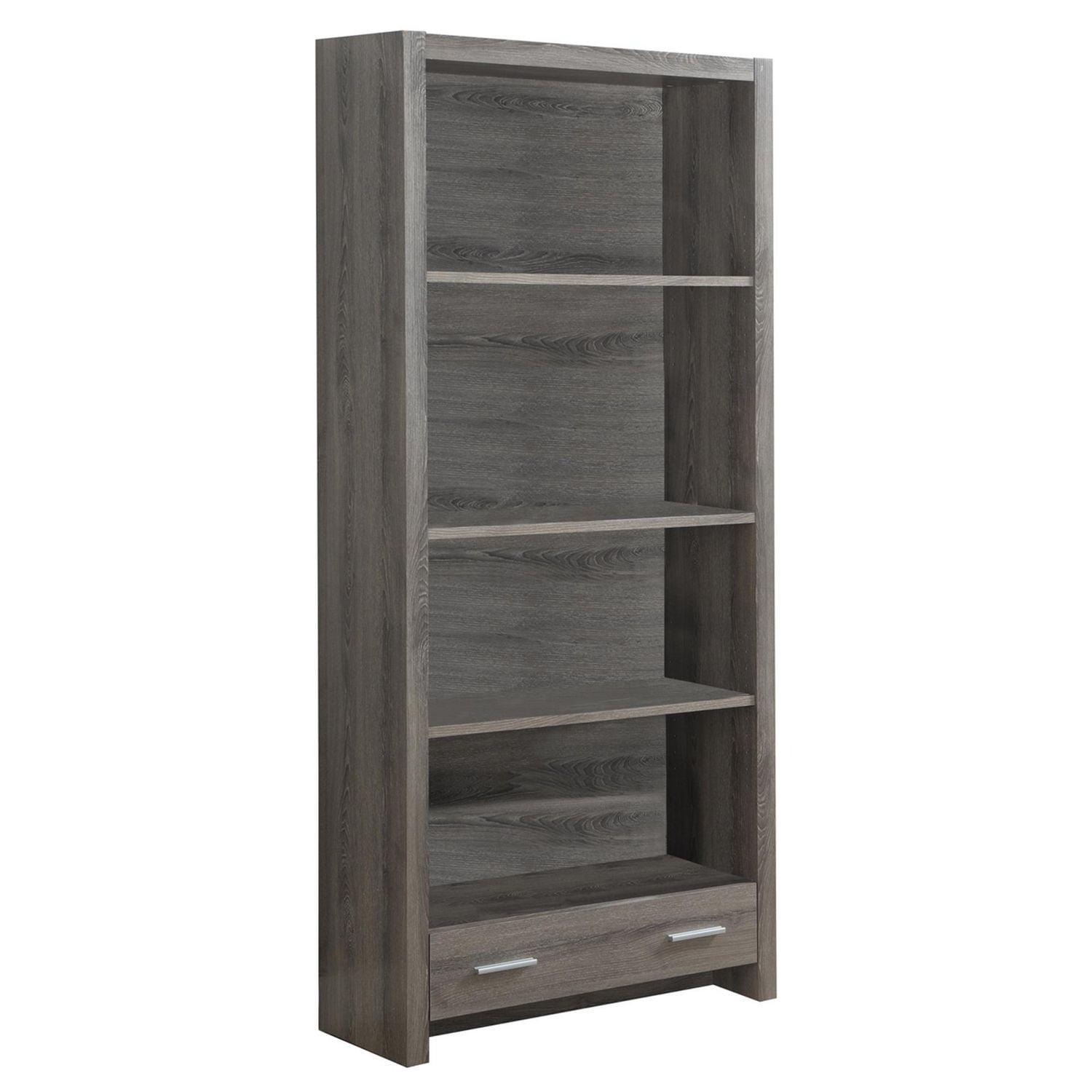 Monarch Specialties Inc Bookcase Dark Taupe 71 H