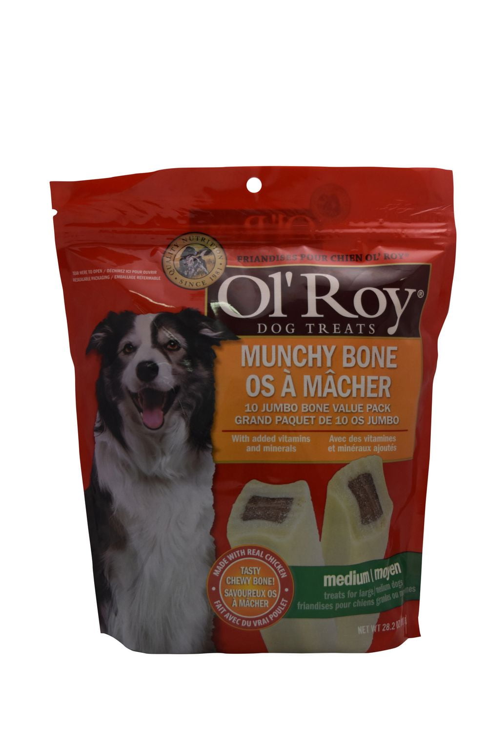 Ol' Roy Munchy Bone 10 Jumbo Bones Value Pack Dog Treats Walmart Canada