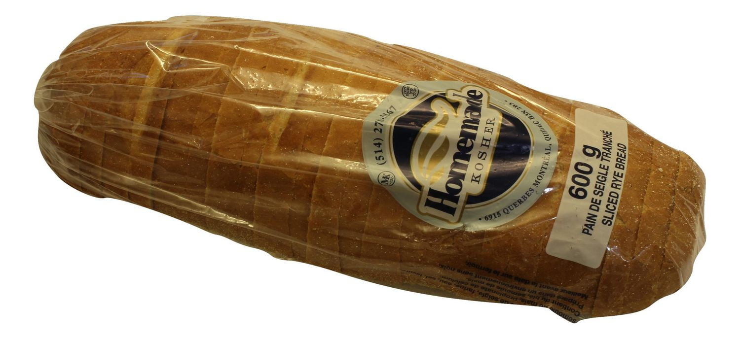 Home Made Homemade Kosher Sliced Rye Bread, 600 g