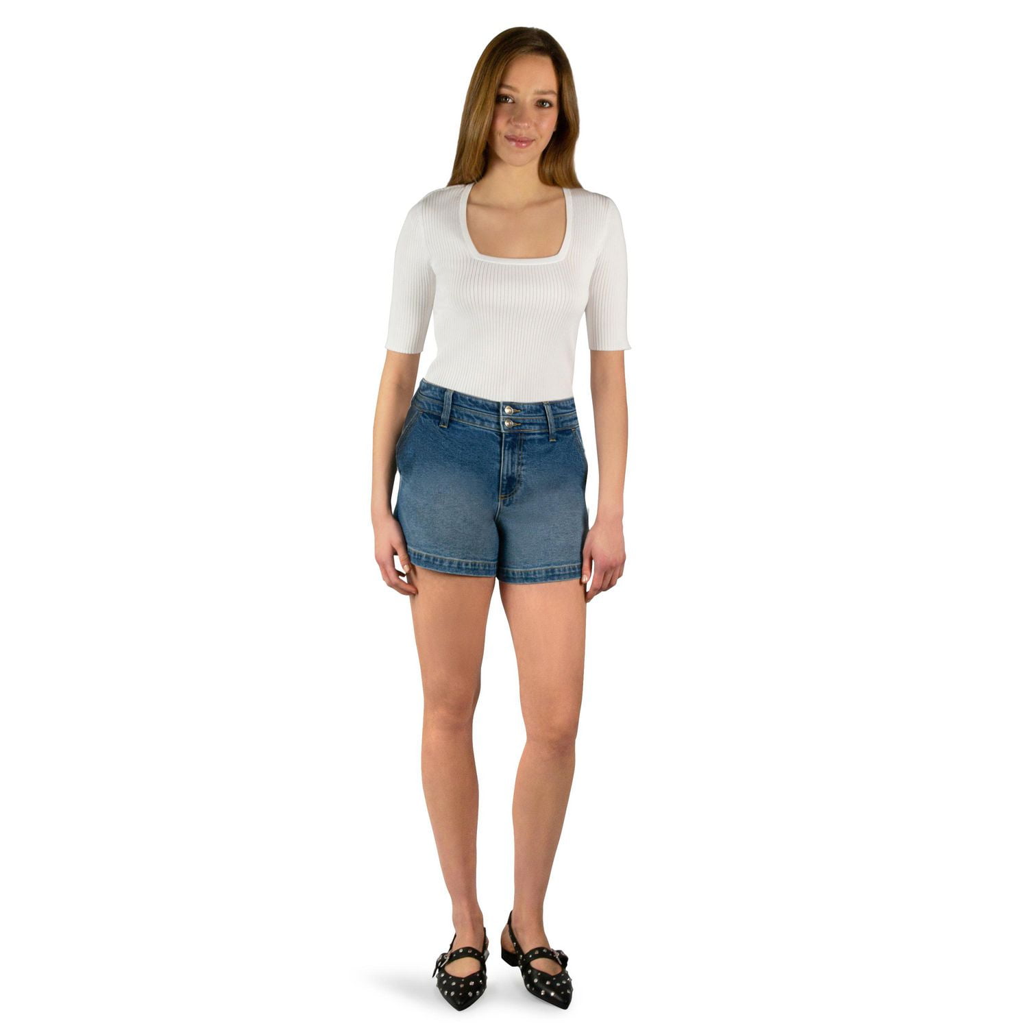 BB ELBW SLV RIB TOP