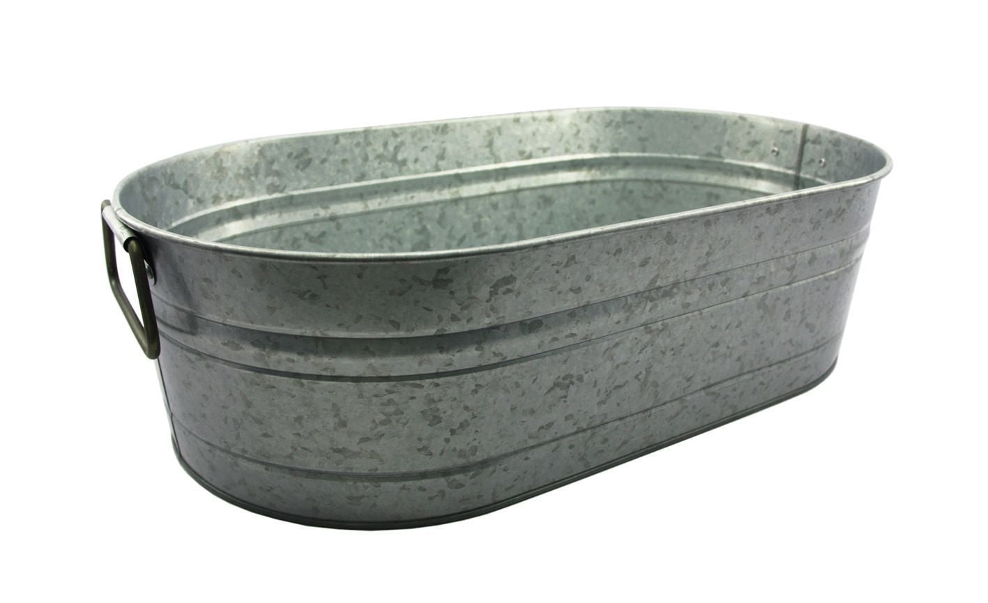 hometrends Antique Galvanized Oval Cooler Bucket Walmart Canada