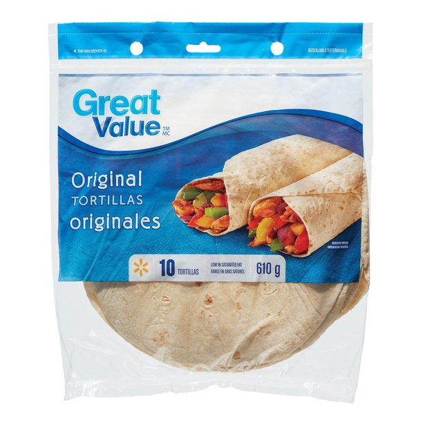 Great Value Tortillas blanches 10" Walmart.ca