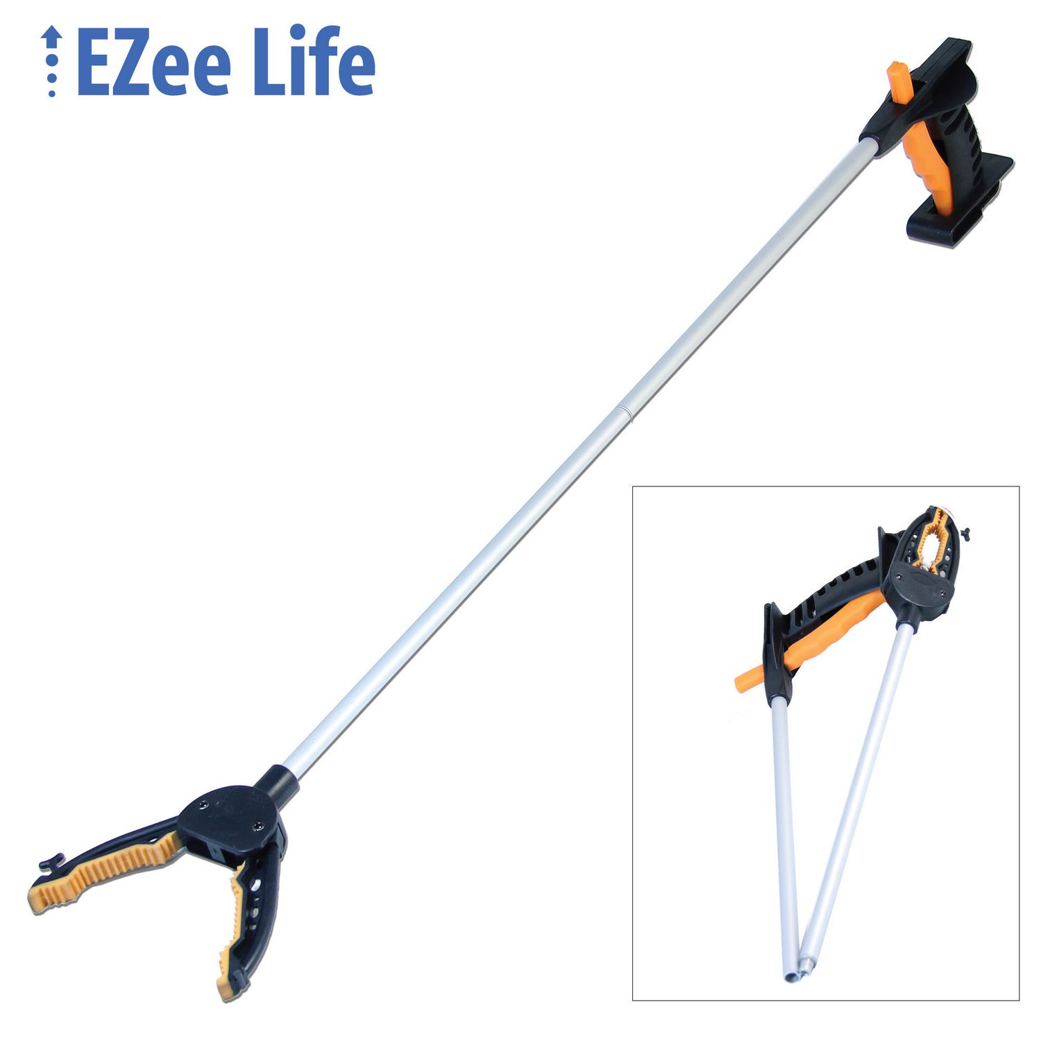 The EZee Life™ 32" folding reacher features a rotating head, magnetic ...