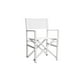 Chaise de studio pliante blanche Vivere en aluminium blanc avec cadre blanc – image 1 sur 1