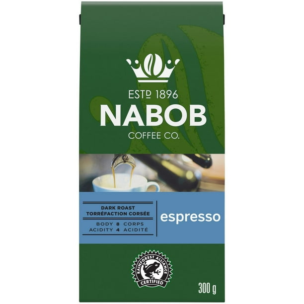 Café moulu Espresso de Nabob à torréfaction trop foncée 300 g