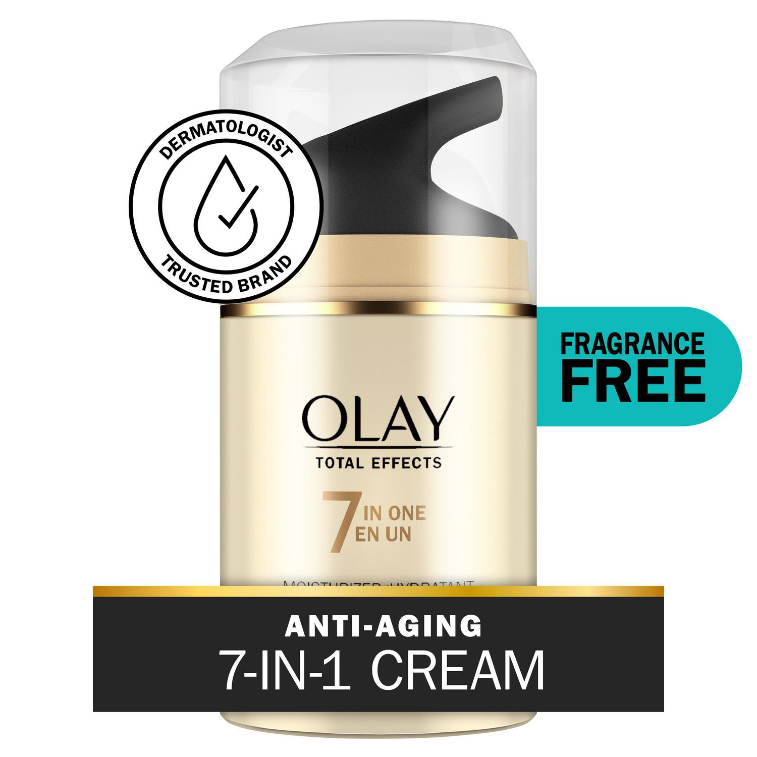 Olay Total Effects Face Moisturizer, Fragrance-Free, 50 mL