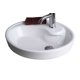 Lavabo blanc ovale pour robinet simple American Imaginations, 53,34 cm de largeur et 45,72 cm de profondeur. – image 1 sur 1