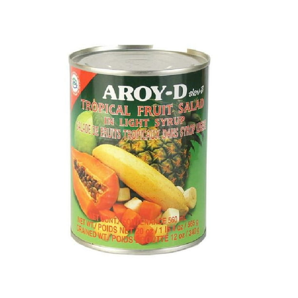 Salade de fruits tropicaux au sirop légèr d'Aroy-D 560 ml