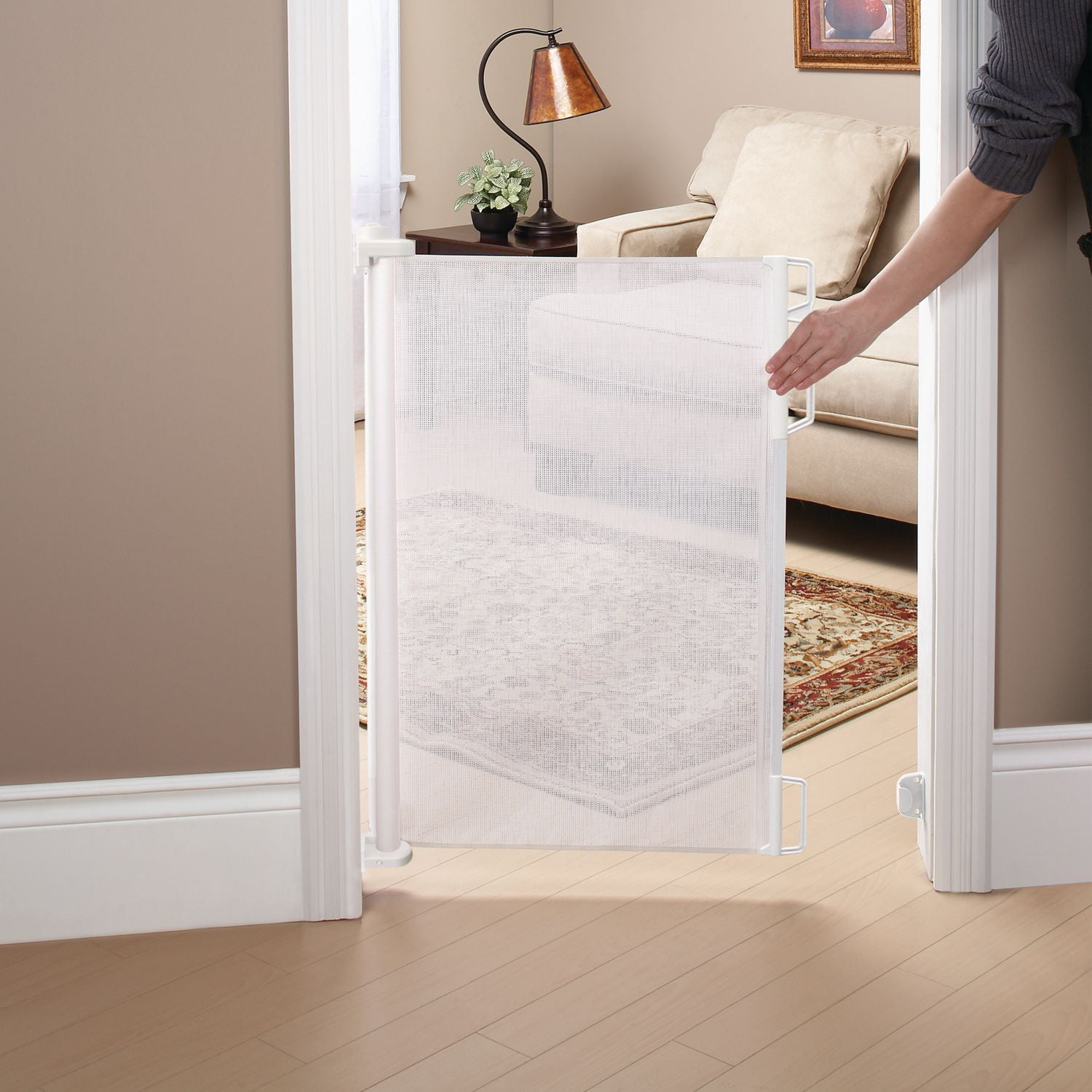 Bily Retractable Safety Gate White Walmartca - bily retractable safety gate white walmartca -