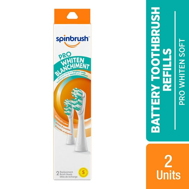 Spinbrush PRO WHITEN Replacement Brush Heads Soft