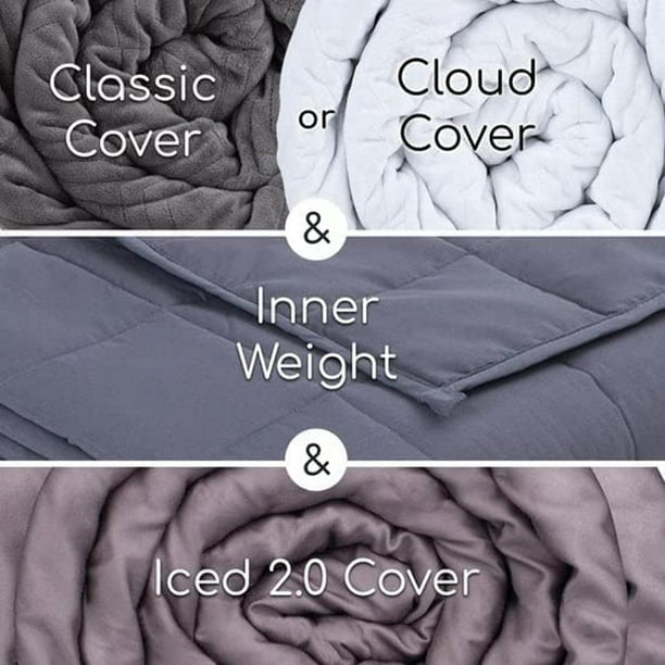 Hush Blankets Classic 12-Pound Weighted Blanket Gray