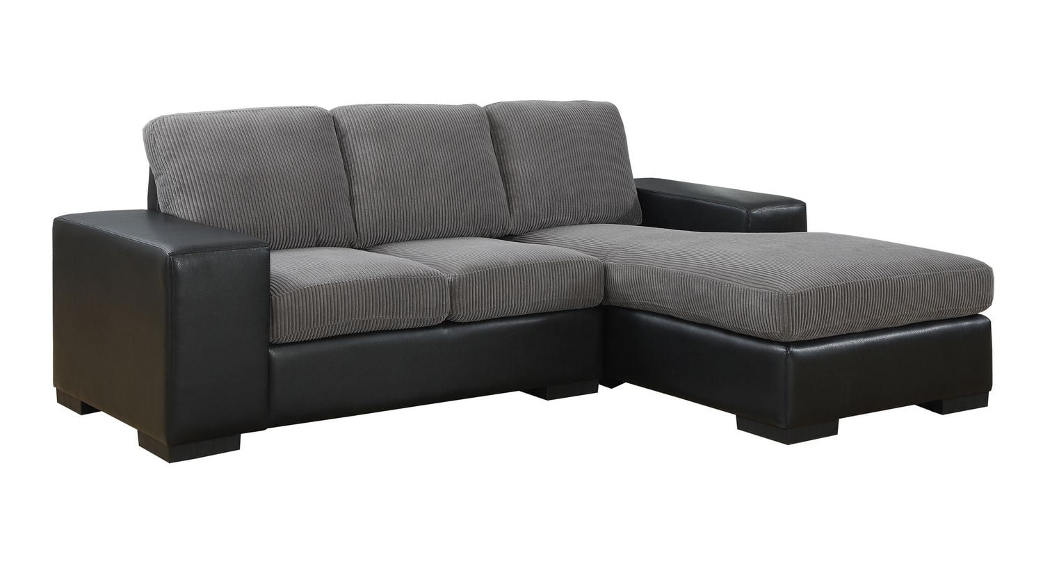 monarch specialties topsfield leather sofa lounger