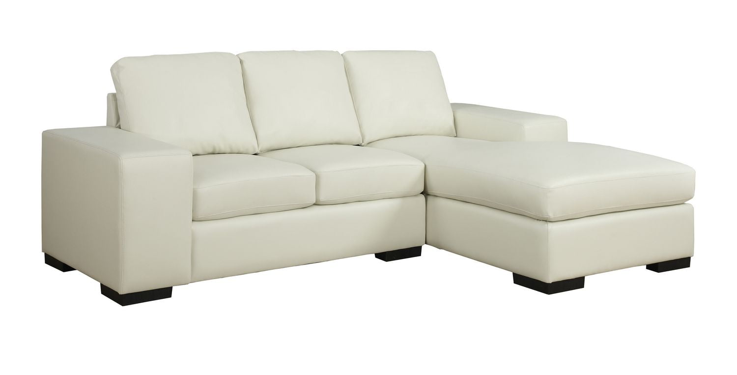 monarch specialties topsfield leather sofa lounger