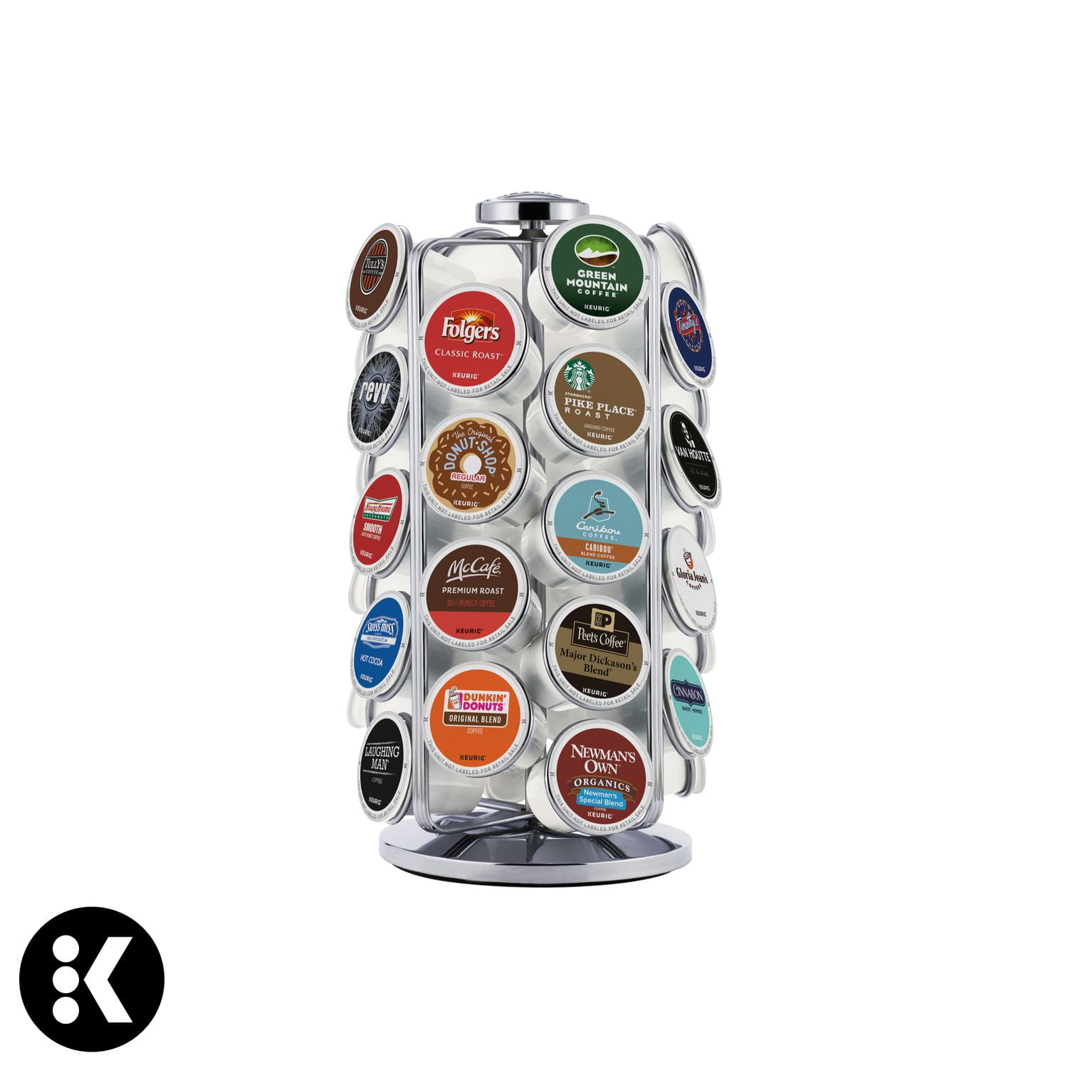 Keurig® K-Cup® Pod Carousel, Can hold 36 K-Cup® pods 