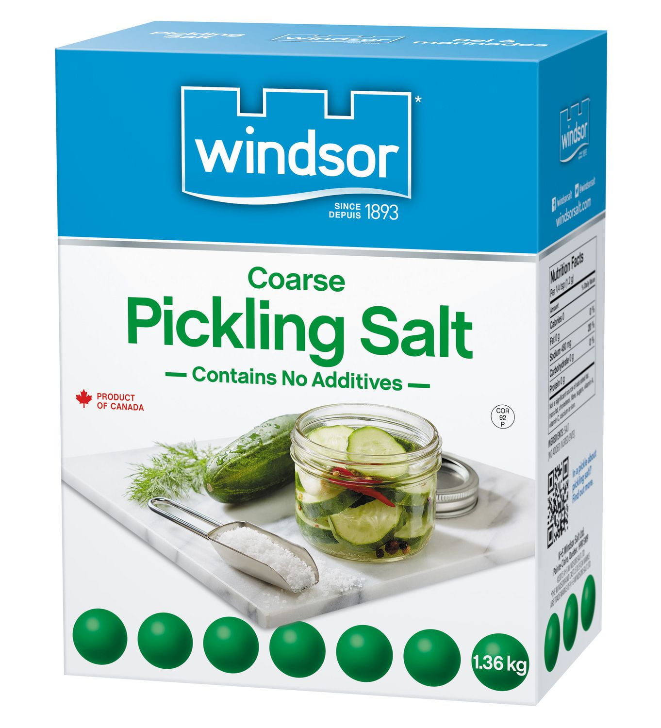 Windsor Salt Windsor Coarse Pickling Salt Walmart Canada
