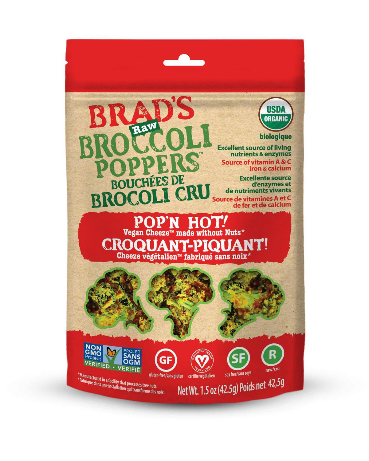 Brads Raw Pop'N Hot Broccoli Poppers | Walmart Canada