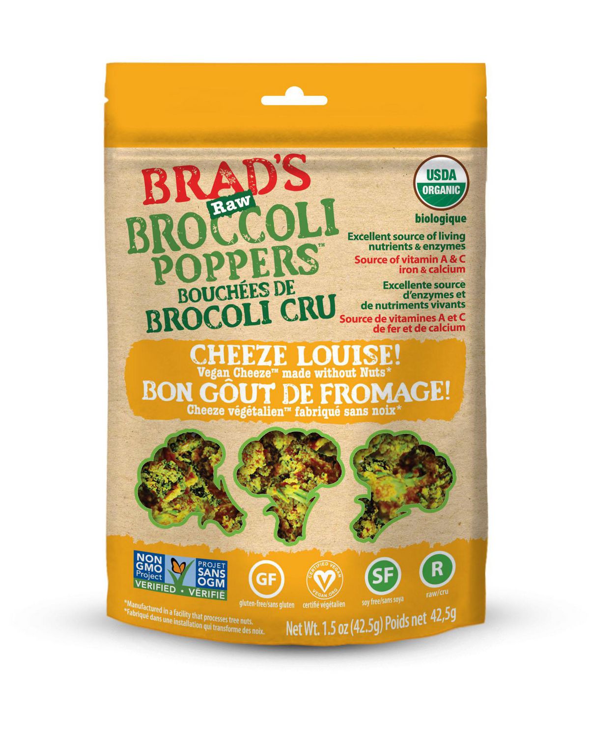 Brads Raw Cheeze Louise Brocolli Poppers | Walmart Canada