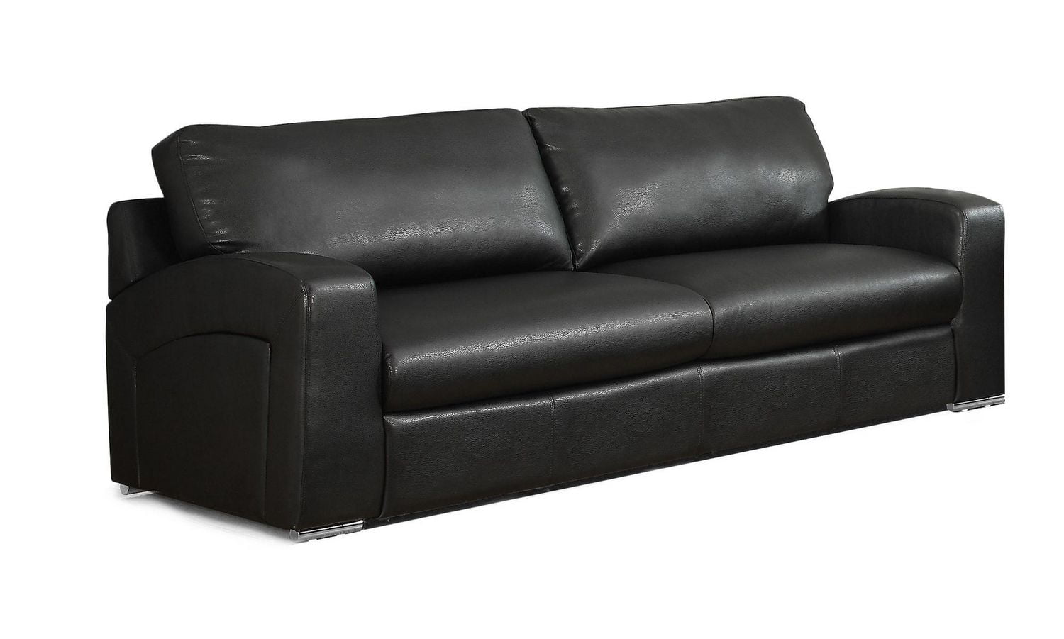 Monarch Specialties Bonded Leather Sofa