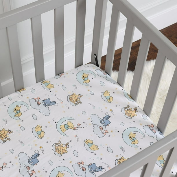 Protège-matelas pour lit de bébé en bambou, matelassé et ajusté Baby Works  ™ 