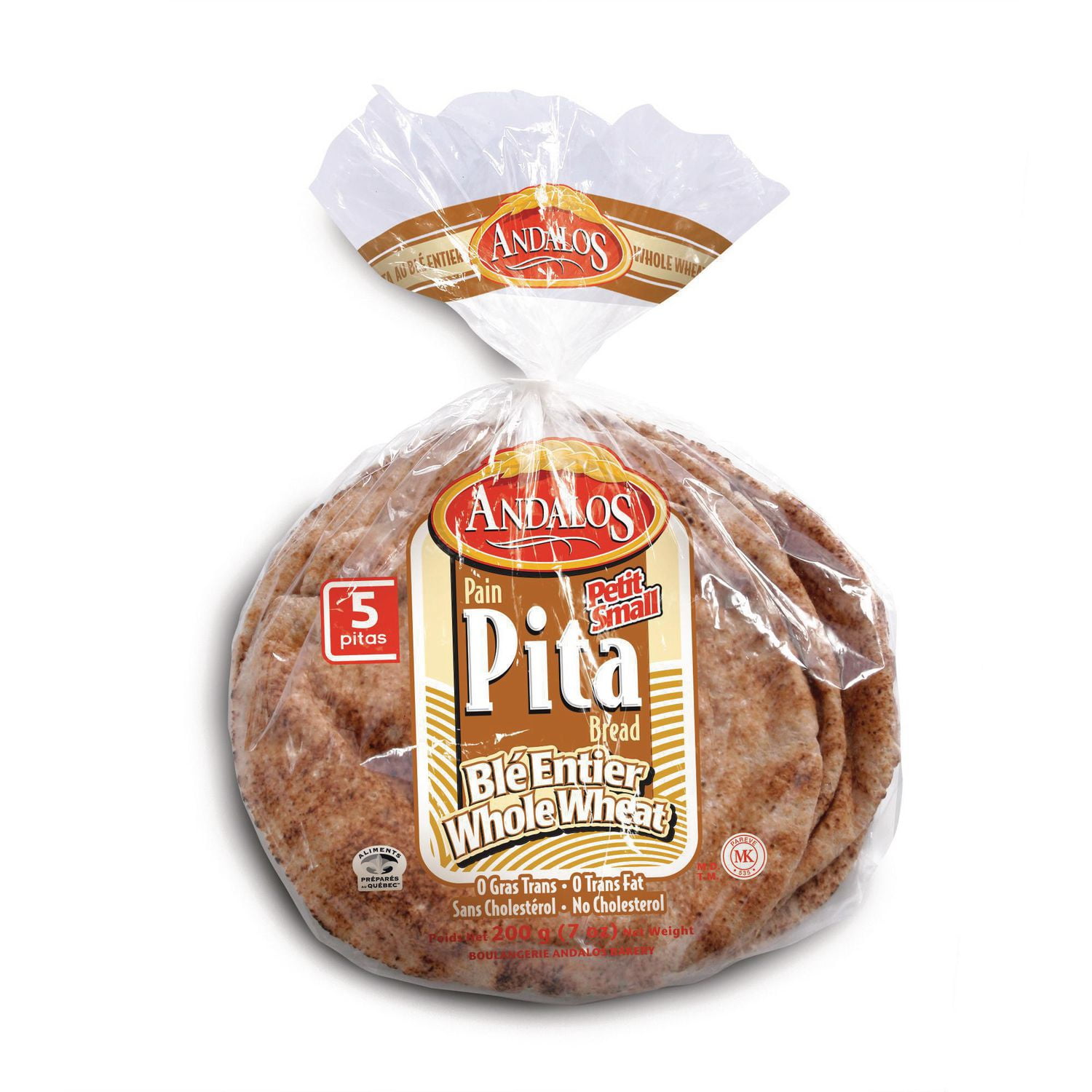 Andalos Small Whole Wheat Pita Bread Walmart Canada