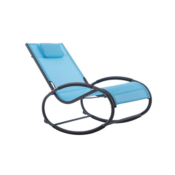 Vivere Blue Wave Rocker with Grey Aluminum Frame - Walmart.ca