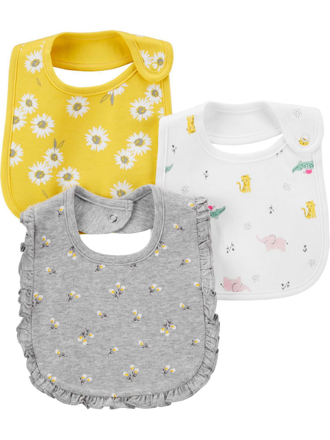 Child of Mine made by Carter's Girls 3Pack Bibs Kitty Walmart Canada