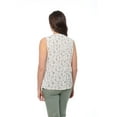 thumbnail image 3 of JAX Women's Printed Sleeveless Textured Top, 3 of 5