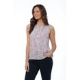 thumbnail image 1 of JAX Women's Printed Sleeveless Textured Top, 1 of 6