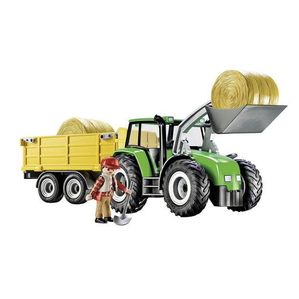 PLAYMOBIL Tracteur avec remorque 9317 jeu complet 
