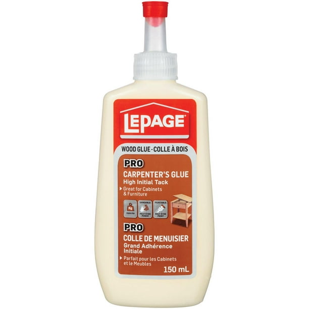 LePage Pro Carpenter Glue - Wood Glue for Furniture, Woodworking, Crafts, &  Repairs, Heavy Duty Polyvinyl Acetate Adhesive - 400 ml, 1 Pack, Wood Glue  -  Canada