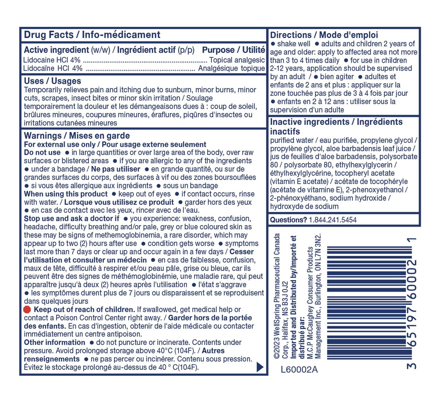 Solarcaine First Aid Lidocaine Spray, 113 g