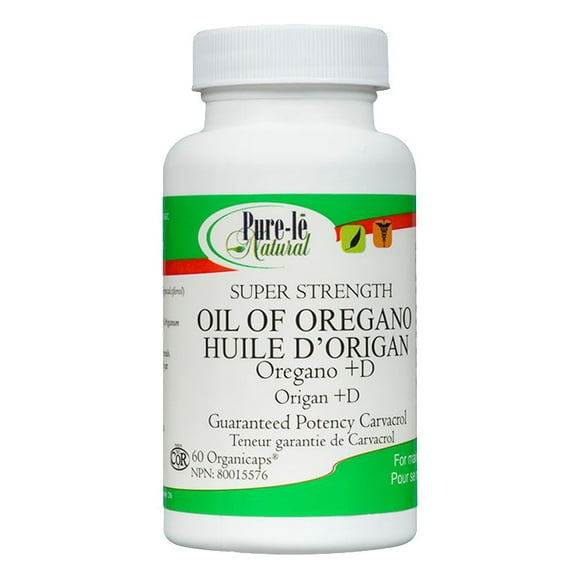Capsules d'huile d'origan Natural de Pure-lē super puissantes