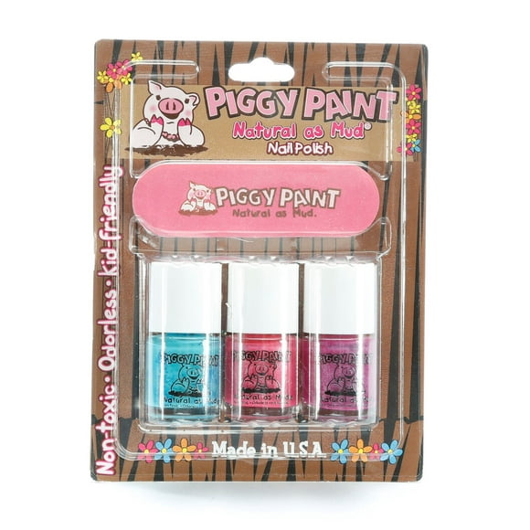 Piggy Paint Natural as Mud Nail Polish Set, Piggy Paint Natural as Mud Nail Polish Set 100ml